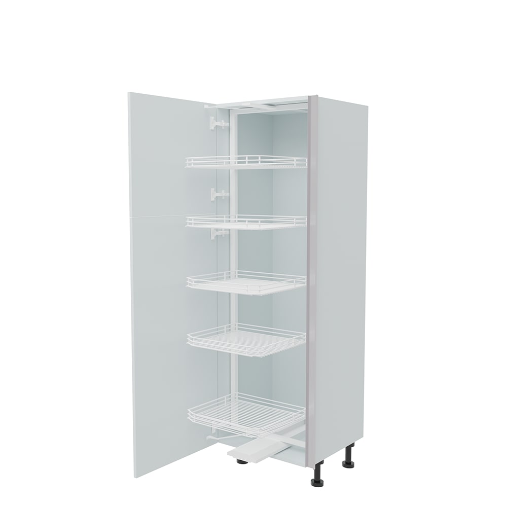 600mm True Handleless Tall Swing Out Larder Unit - (570mm Top Door) - Left Hand - (Low)