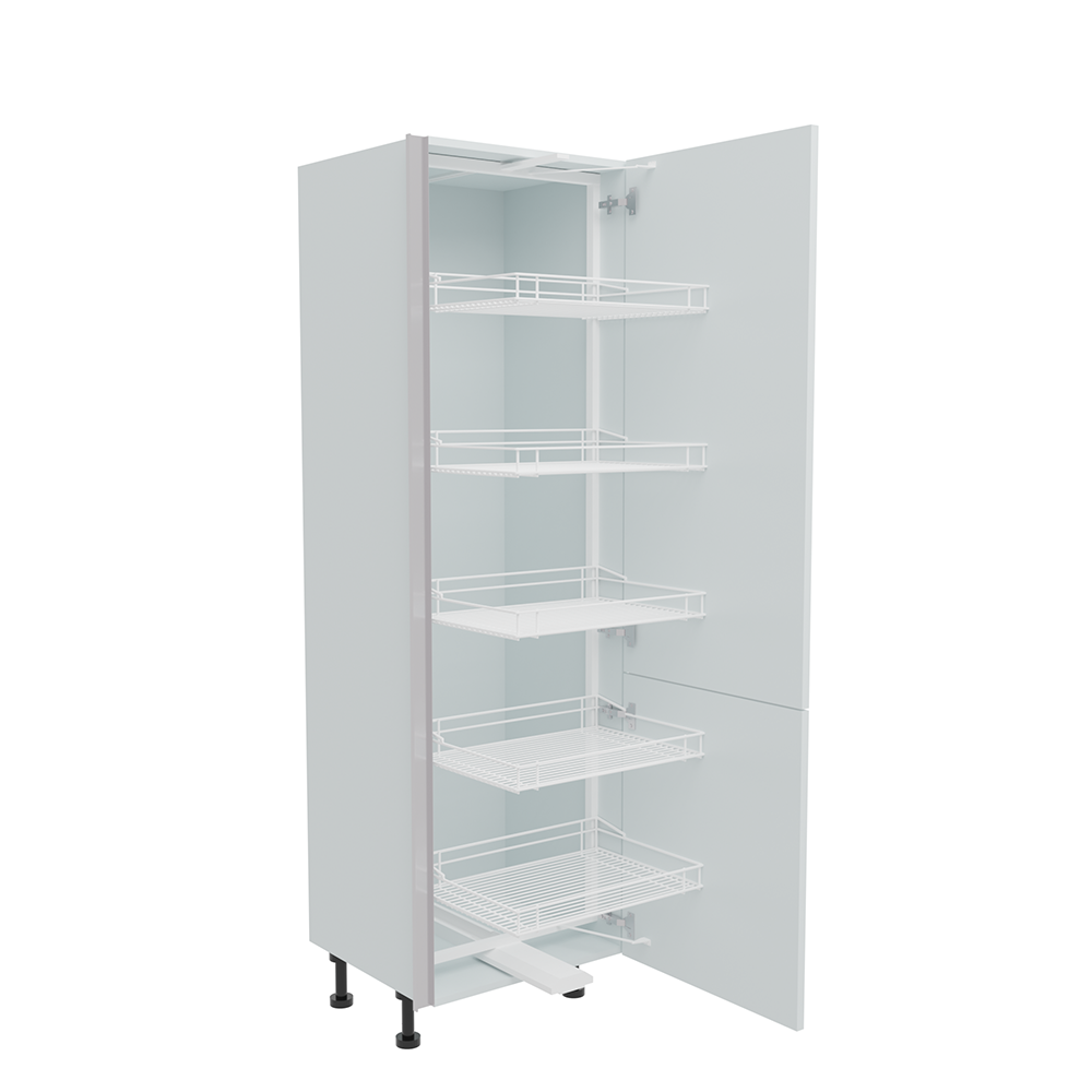 600mm True Handleless Tall Swing Out Larder Unit - Right Hand - 720mm Lower Door (Medium) 