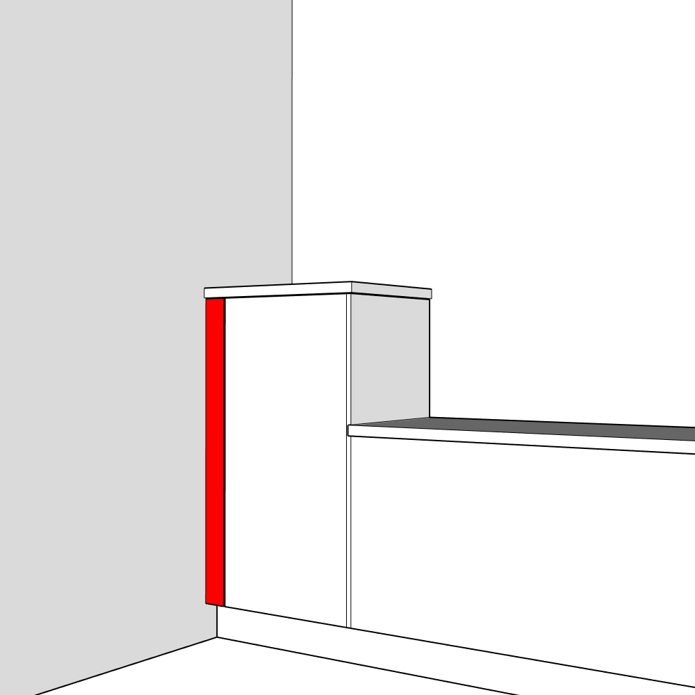 Bewdley Filler Panel - 1250 x 100 x 18mm