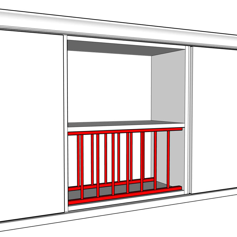 Bewdley (Premium Colours) Plate Rack - 970 x 308 (x2)