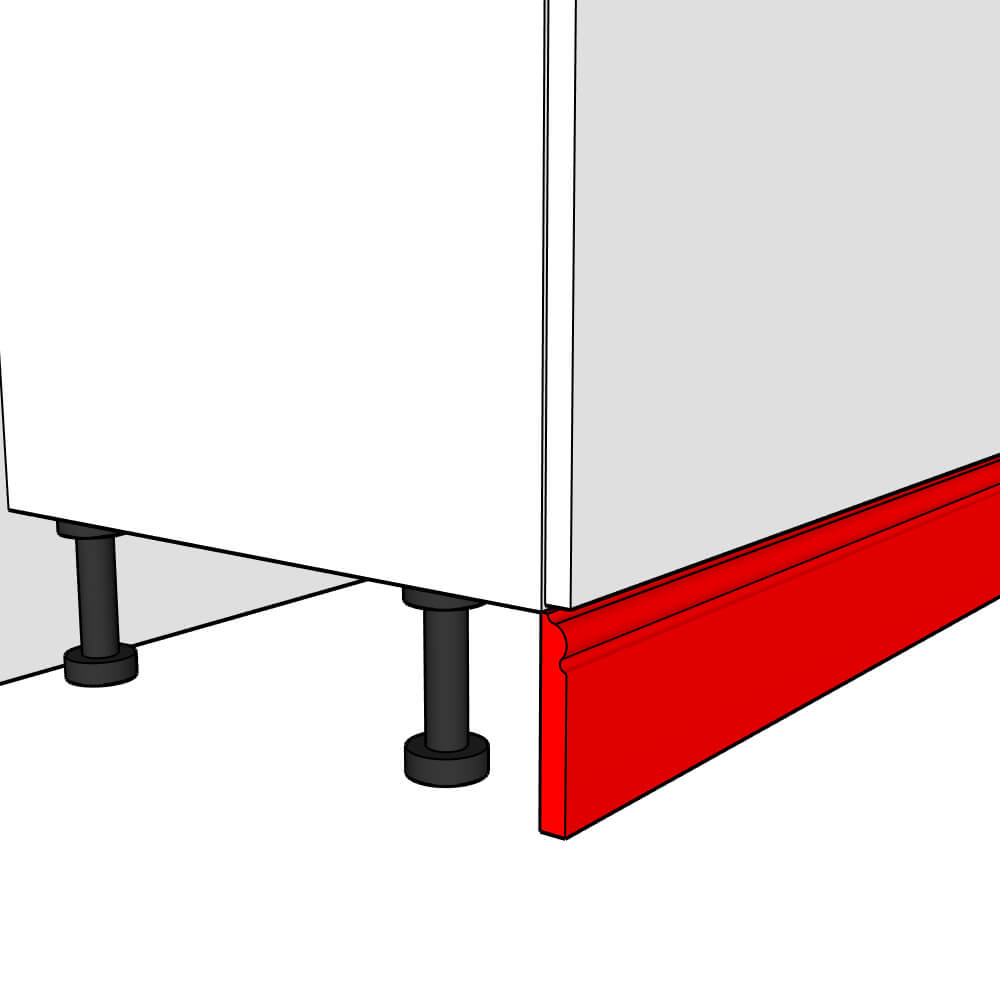 Helmsley Smooth Matt Straight Torus Profiled Plinth - 3m x 150mm