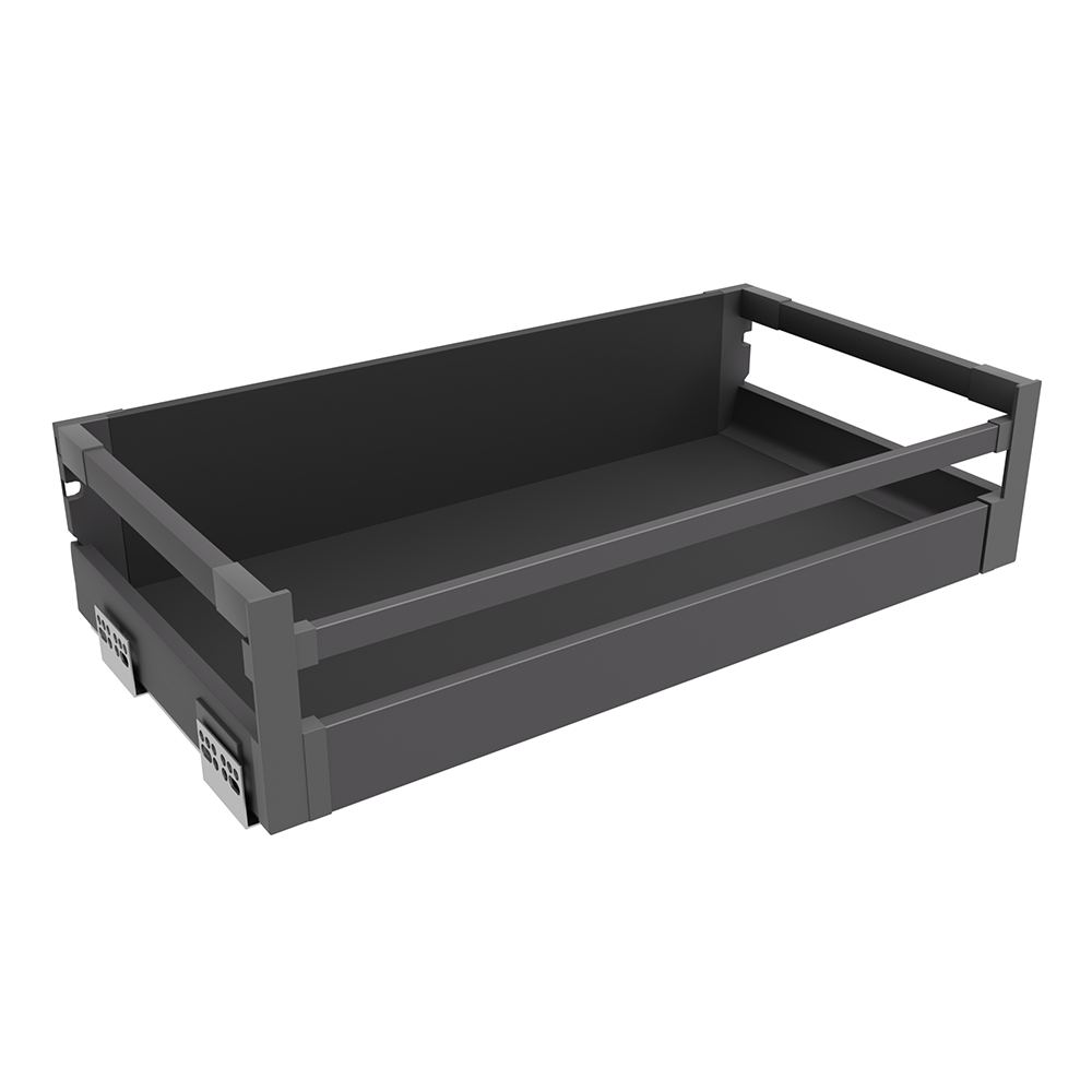 1000mm Complete Internal Soft Close Pan Drawer - 204mm High