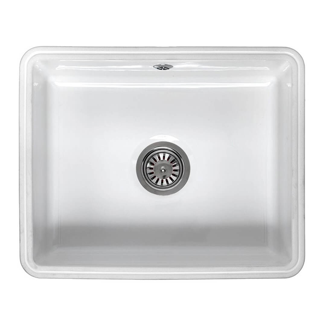 Reginox Single Bowl Inset or Undermount Ceramic Sink