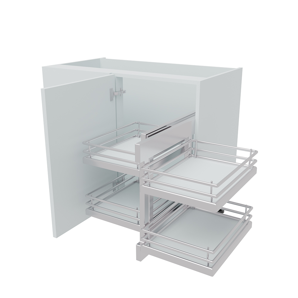 1000mm Highline Corner Base Unit - Blind Corner Optimiser - 500mm Door (Left Blank)