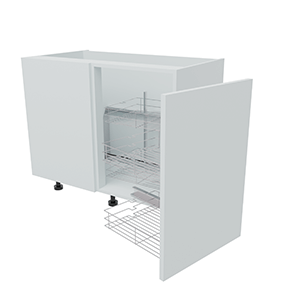 1000mm Highline Corner Base Unit - Magic Corner - 500mm Door (Left Blank)