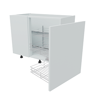 1000mm Highline Corner Base Unit - Magic Corner - 600mm Door (Left Blank)