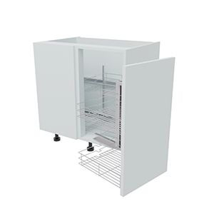 800mm Highline Corner Base Unit - Magic Corner - 400mm Door (Left Blank)