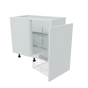 900mm Highline Corner Base Unit - Magic Corner - 450mm Door (Left Blank)