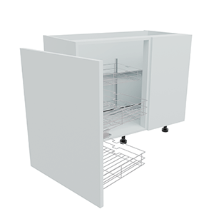 1000mm Highline Corner Base Unit - Magic Corner - 600mm Door (Right Blank)