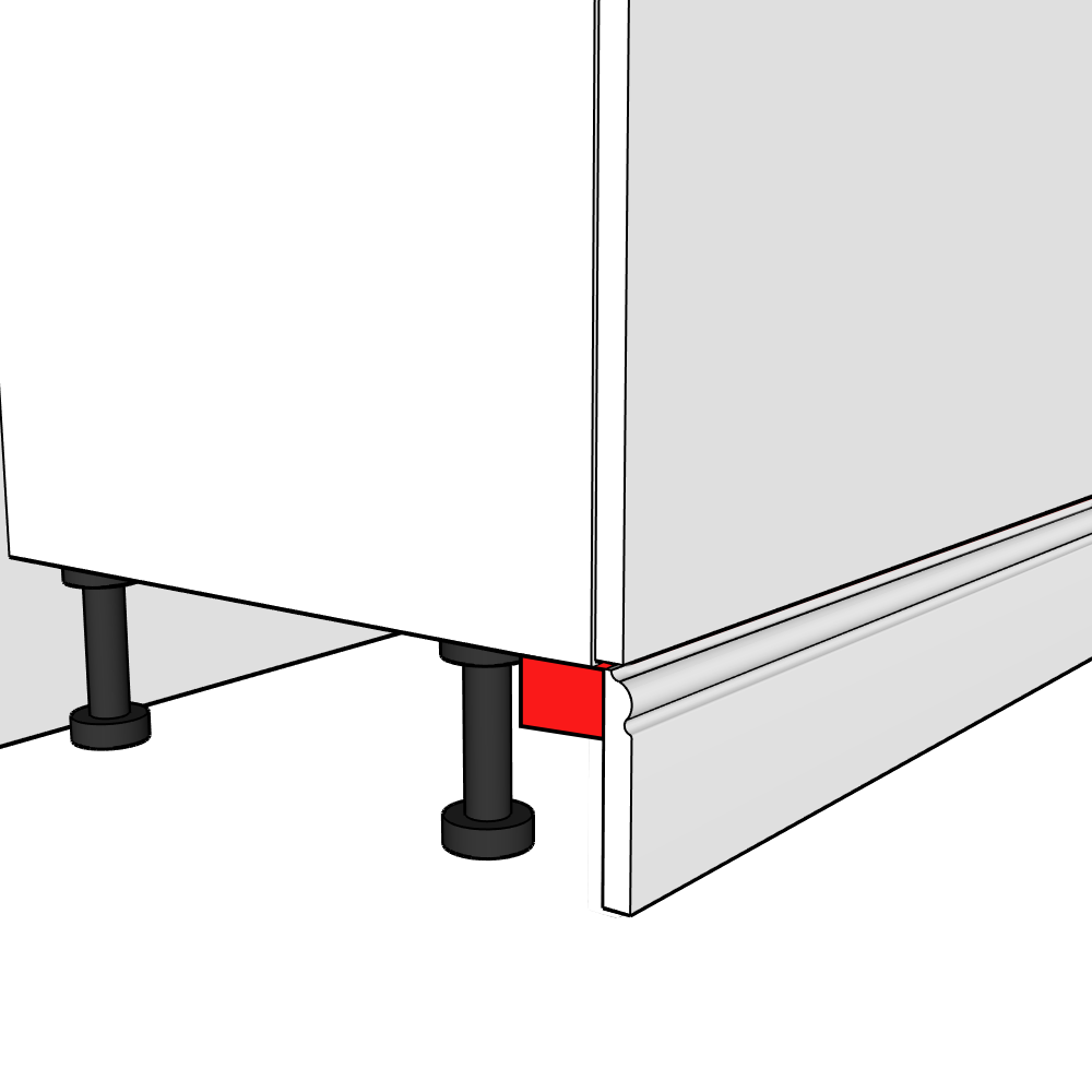 Darlington Smooth Matt Torus Plinth Connector Rail - 3m