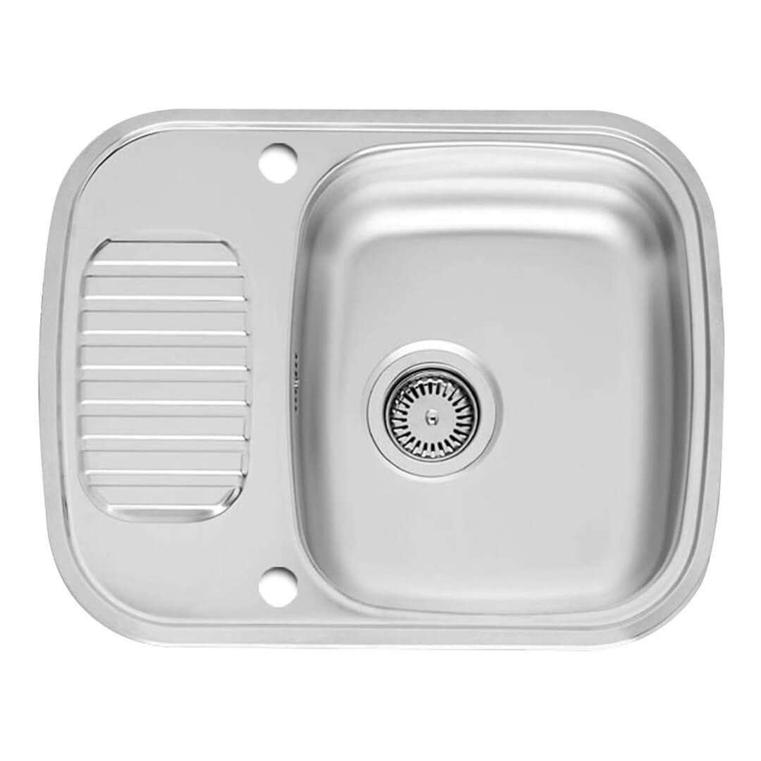 Reginox Mini Single Bowl Stainless Steel Inset Sink - 600mm Wide