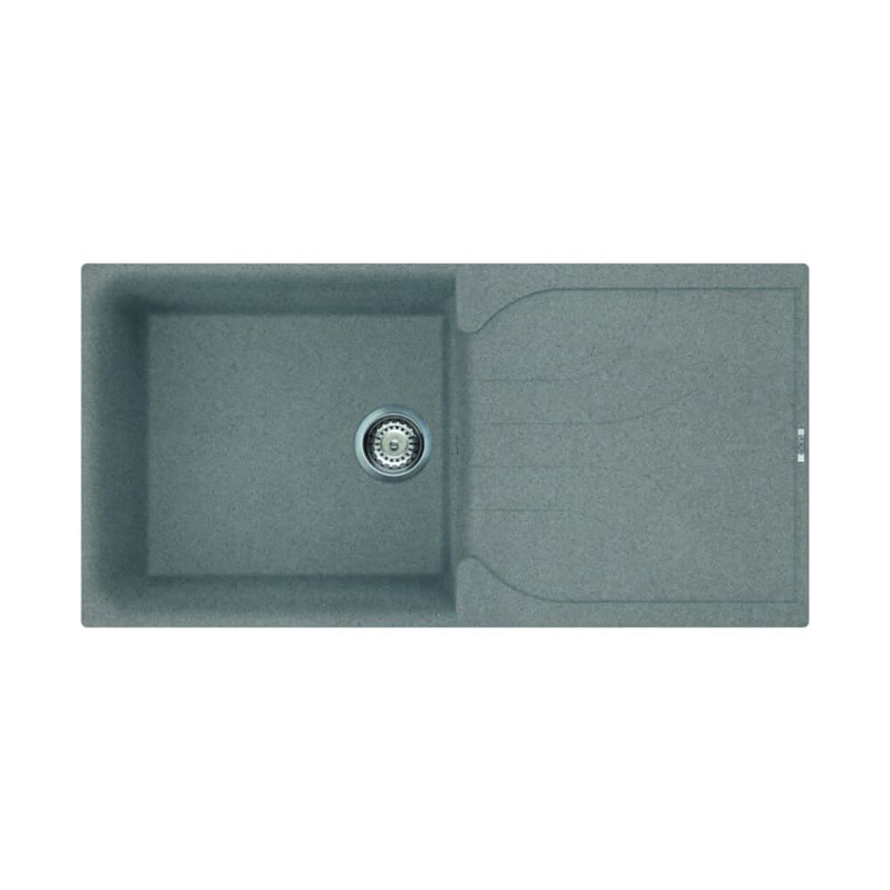 Single Large Bowl Inset Sink - Quartz Titanium