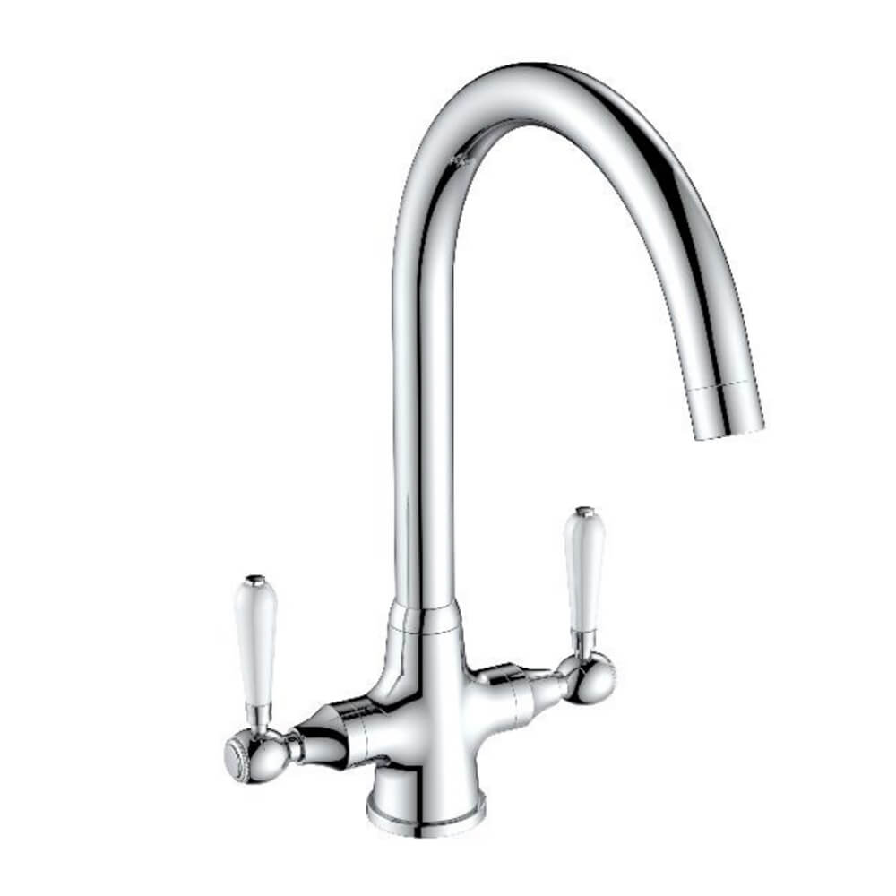 Belmore Tap - Chrome & White