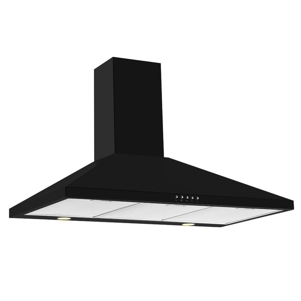 CDA ECH103BL - Chimney Extractor, 3 speeds, LED lighting, Black 