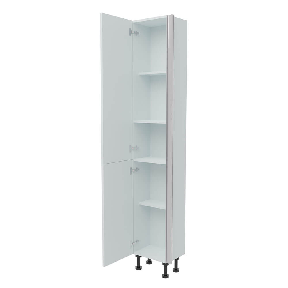 400mm True Handleless Tall Larder Unit - 895mm Lower Door - Left Hand (High) (300mm Deep)