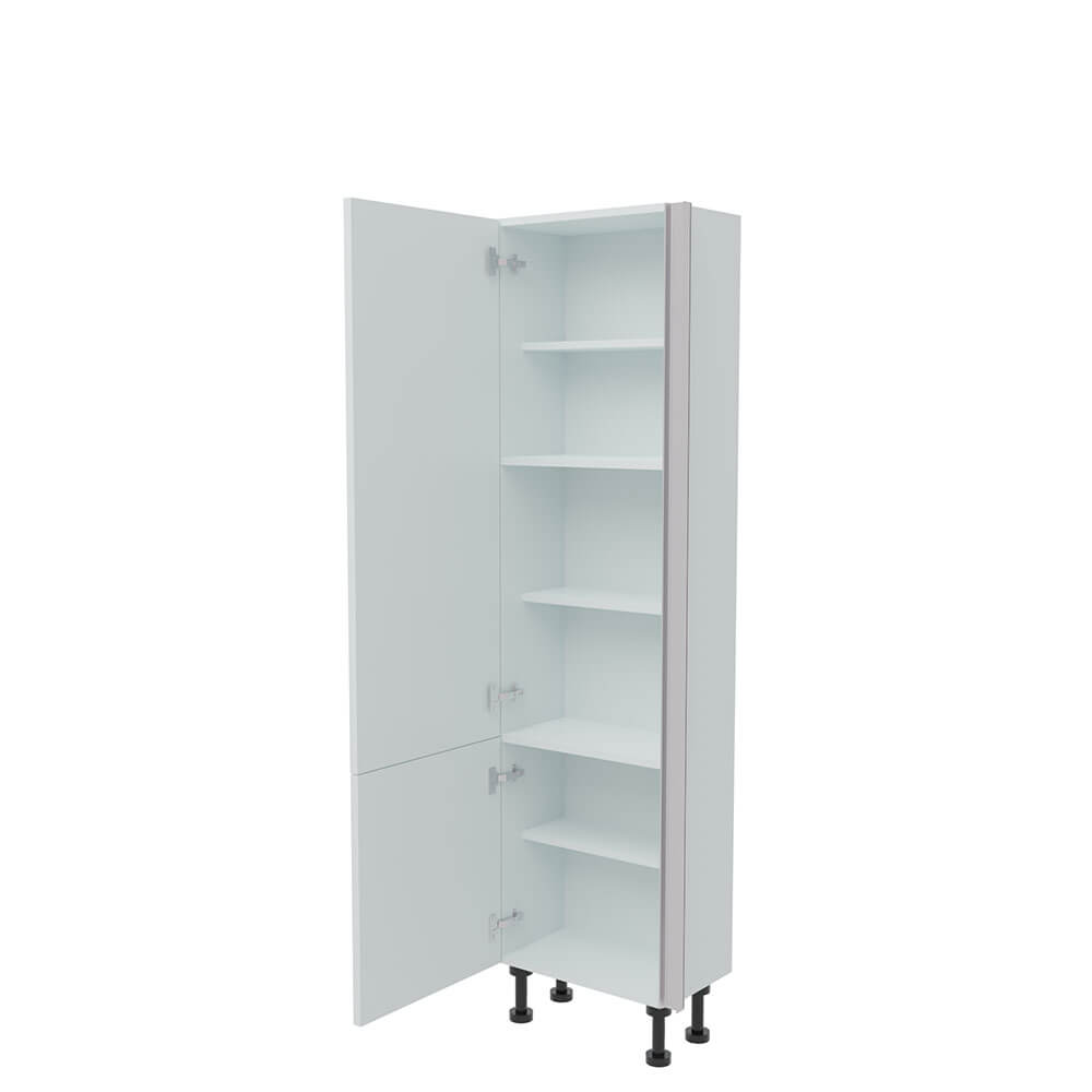 500mm True Handleless Tall Larder Unit - 570mm Lower Door - Left Hand (Low) (300mm Deep)