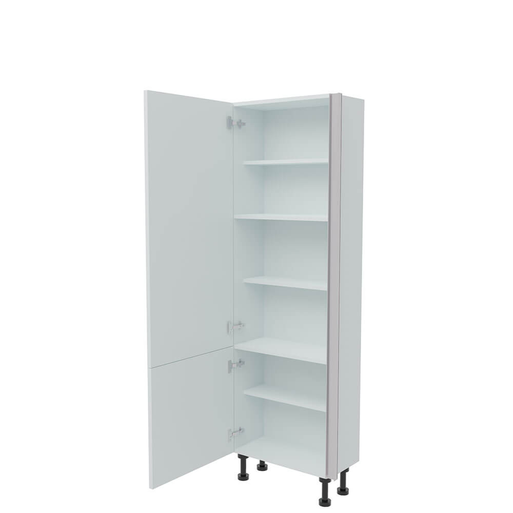 600mm True Handleless Tall Larder Unit - 570mm Lower Door - Left Hand (Low) (300mm Deep)