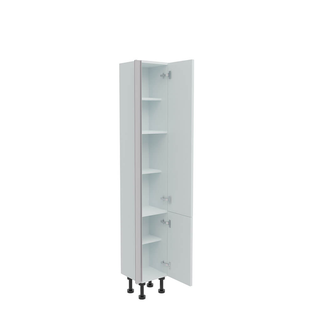 300mm True Handleless Tall Larder Unit - 570mm Lower Door - Right Hand (Low) (300mm Deep)