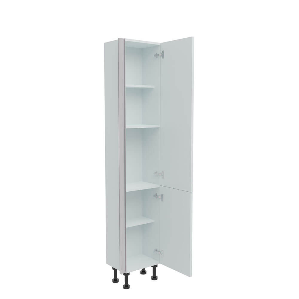 400mm True Handleless Tall Larder Unit - 715mm Lower Door - Right Hand (Medium) (300mm Deep)