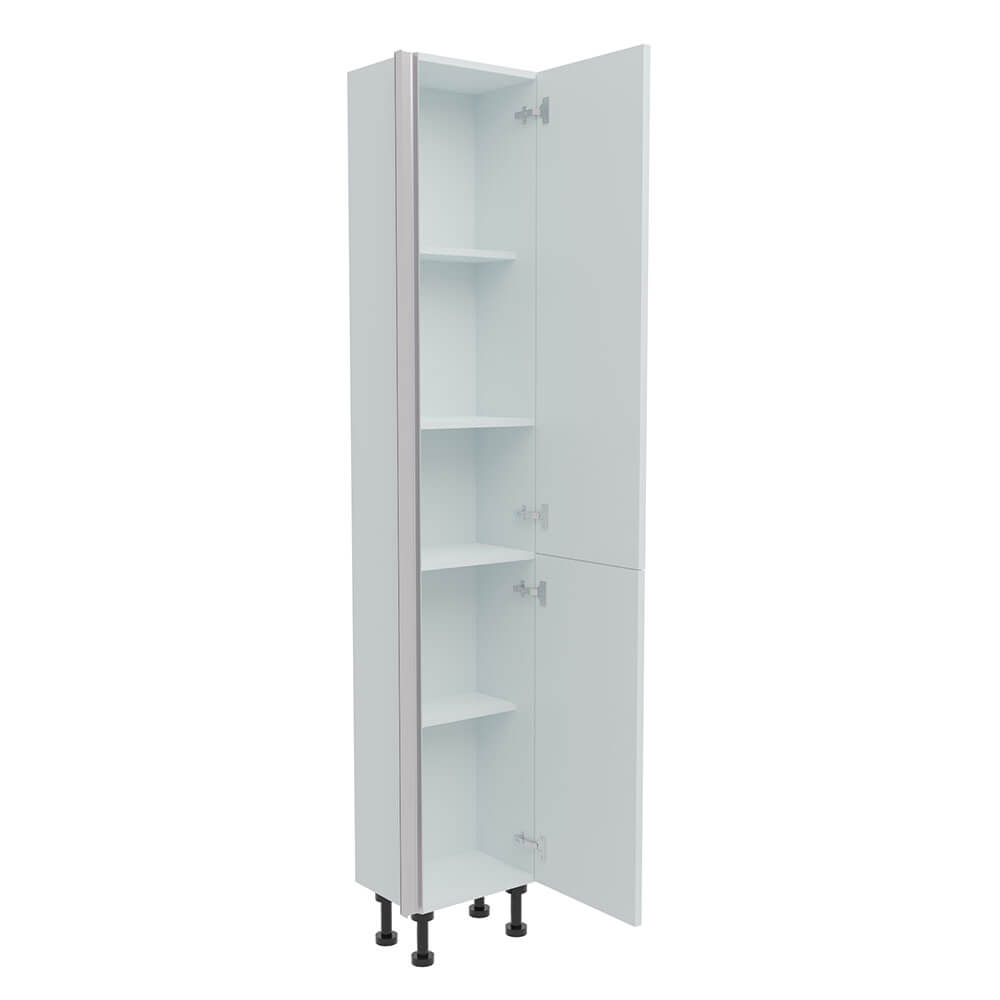 400mm True Handleless Tall Larder Unit - 895mm Lower Door - Right Hand (High) (300mm Deep)