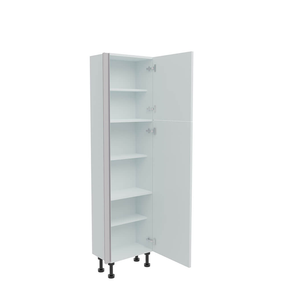 500mm True Handleless Tall Larder Unit - 570mm Top Door - Right Hand (Low) (300mm Deep)