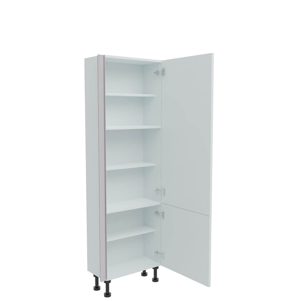 600mm True Handleless Tall Larder Unit - 570mm Lower Door - Right Hand (Low) (300mm Deep)