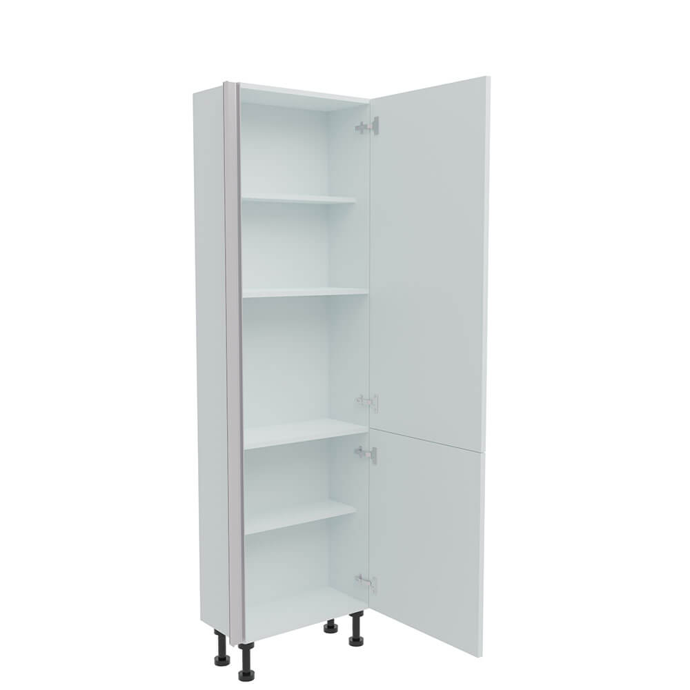 600mm True Handleless Tall Larder Unit - 715mm Lower Door - Right Hand (Medium) (300mm Deep)