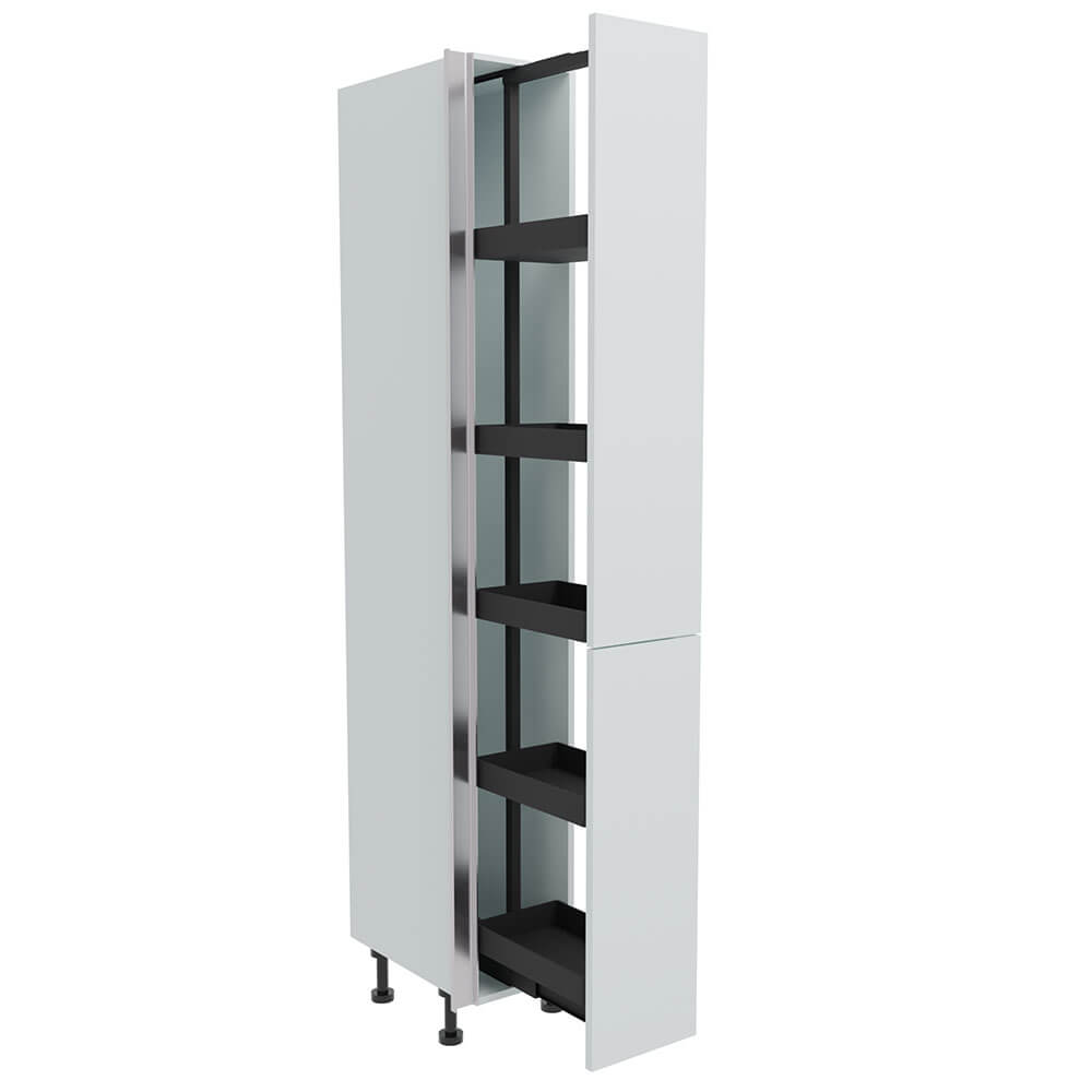 300mm True Handleless Tall Planero Pull Out Larder Unit - 900mm Lower Door (High) - LH