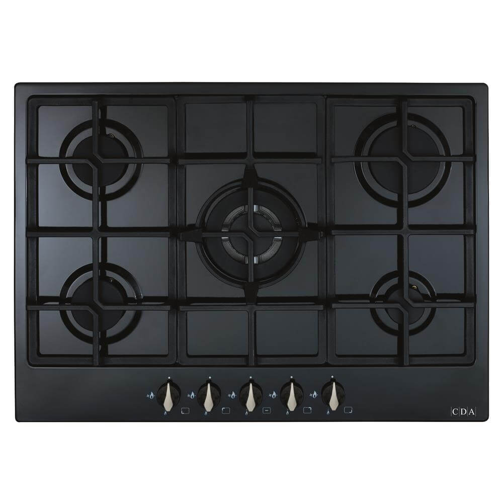 CDA HG7251BL 70cm 5 Ring Gas Hob