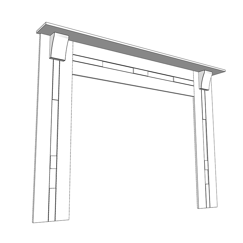 Fairwood (F&B or RAL Colour) Complete Mantle Facia