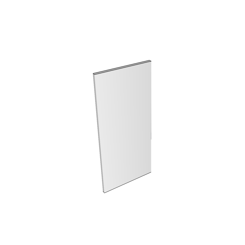 Beadwood Painted Wall End Panel - Plain - 792x350x20 (Low & Medium)