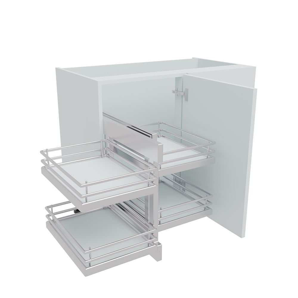 1000mm Highline Corner Base Unit - Blind Corner Optimiser - 500mm Door (Right Blank)