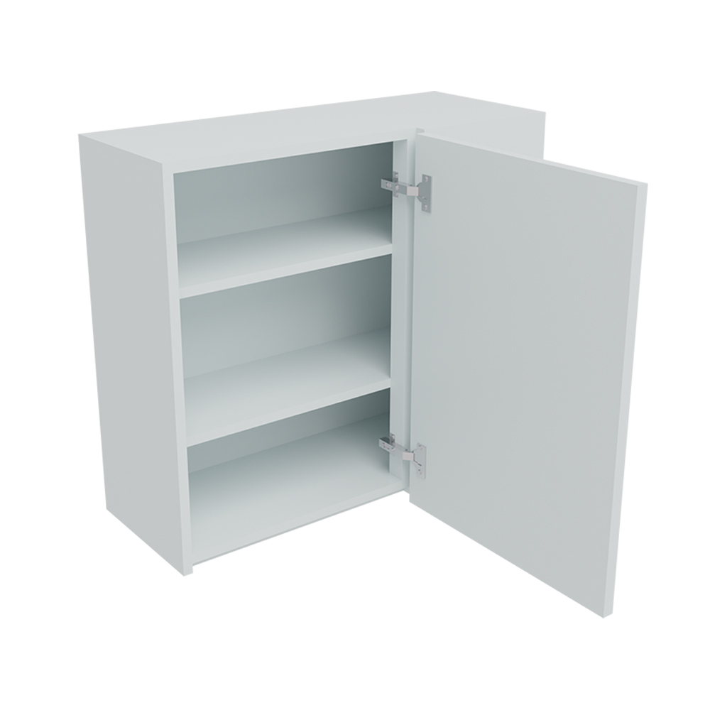 800mm True Handleless Corner Wall Unit - 500mm Door (Right Blank) (Medium)