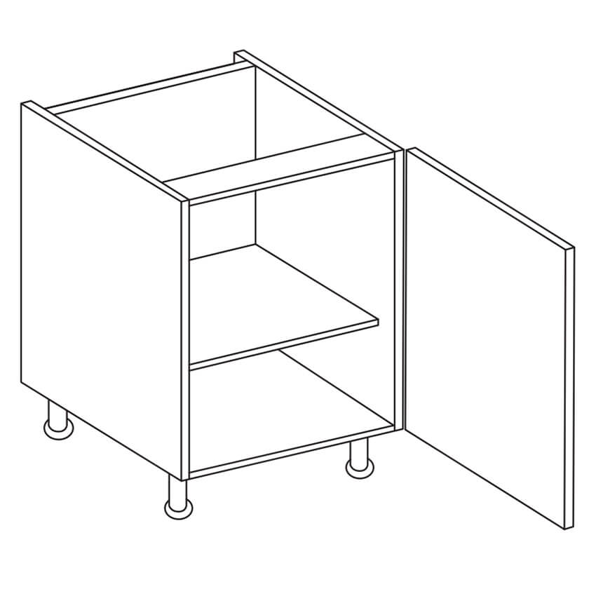 Piatto Matt Dove Grey Base Units - Single Door