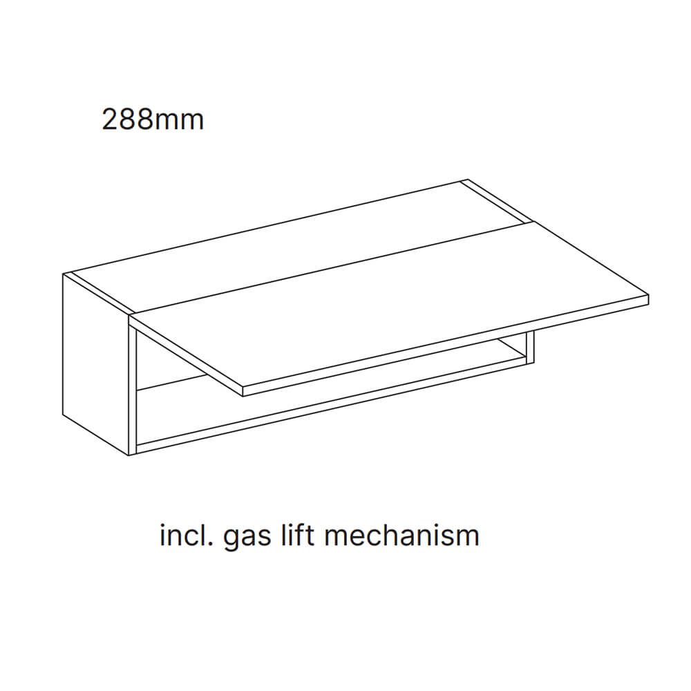 Piatto Matt Dove Grey Bridging Units - 288mm High