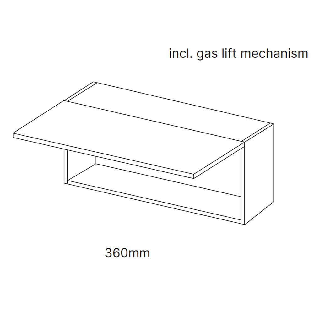 Piatto Matt Dove Grey Bridging Units - 360mm High