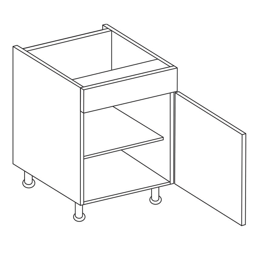 MODUS Piatto Gloss White Sink Base Unit