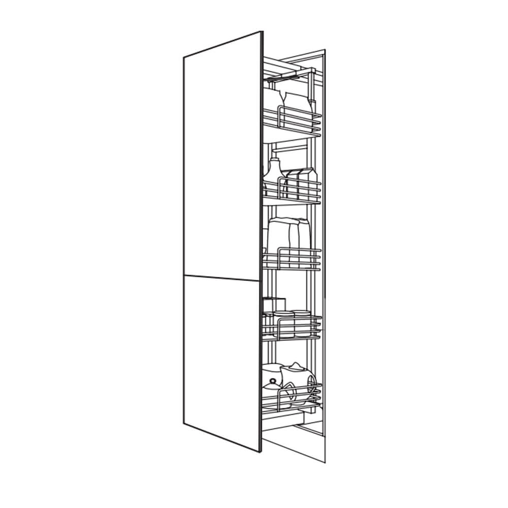 MODUS Piatto Gloss White Dynamic Tall Larder