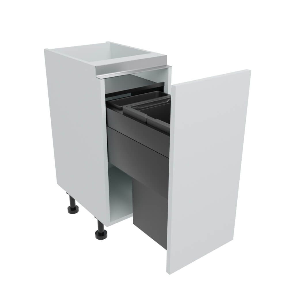 400mm True Handleless Bin Store Base Unit (1 x 32L & 1 x 1.2L)