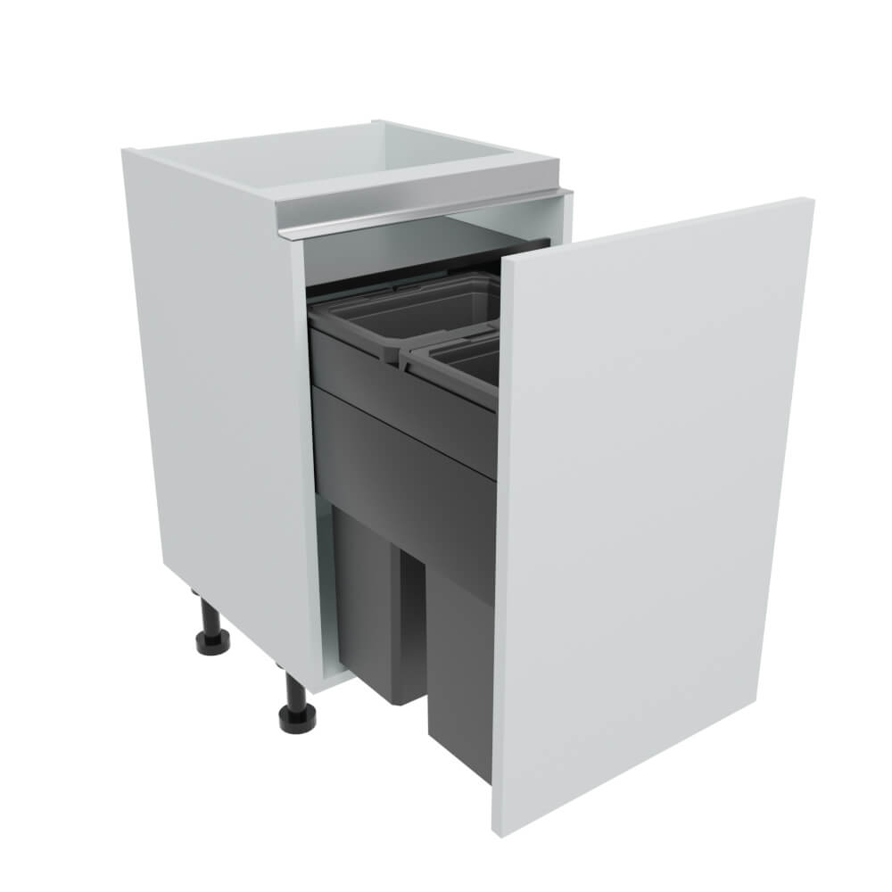 600mm True Handleless Bin Store Base Unit (2 x 32L & 1 x 21L)