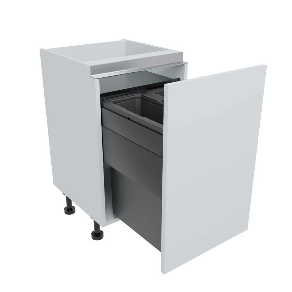 600mm True Handleless Bin Store Base Unit (2 x 44L)