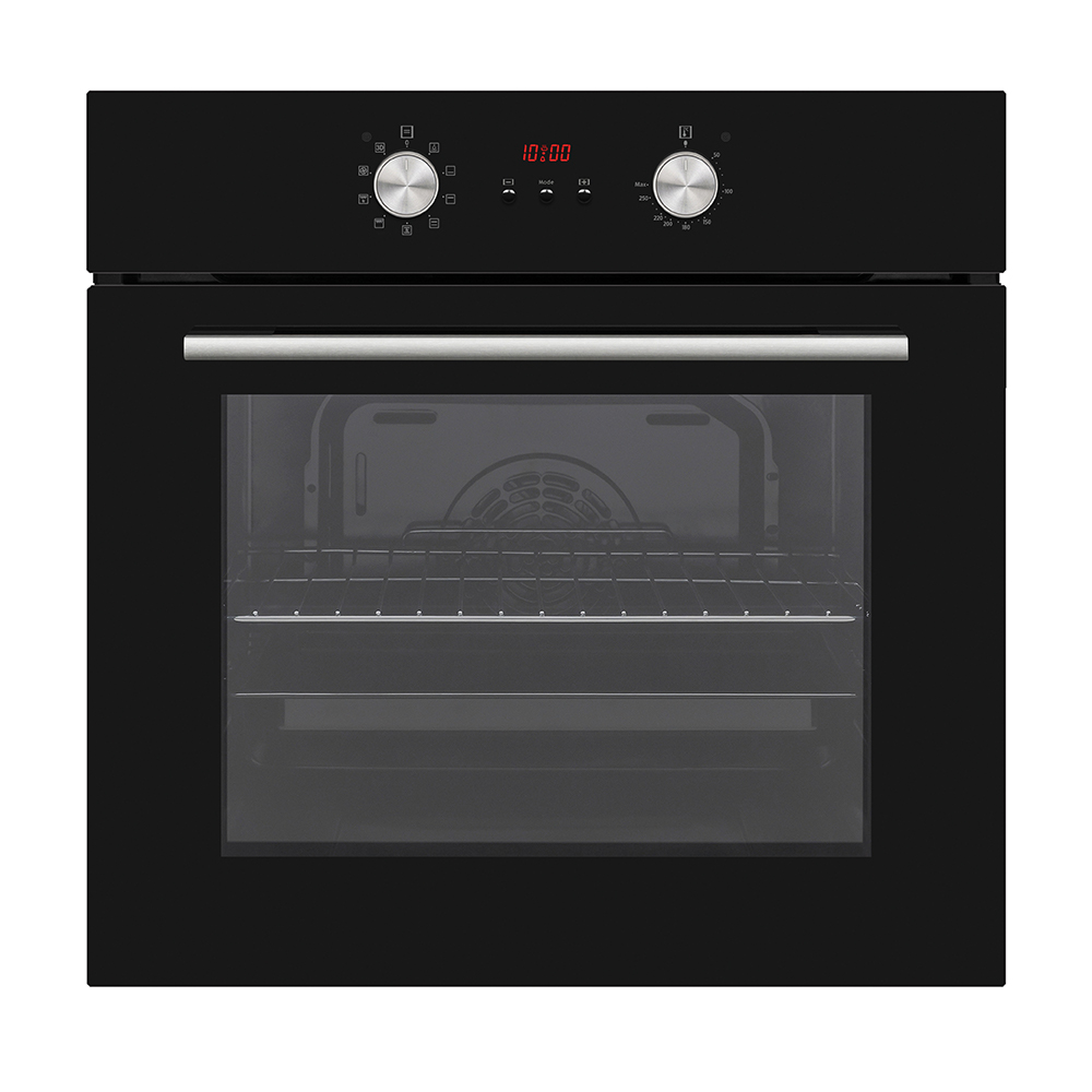 BEKIA 60cm Black True Fan 65L MF Single Oven With Programmer