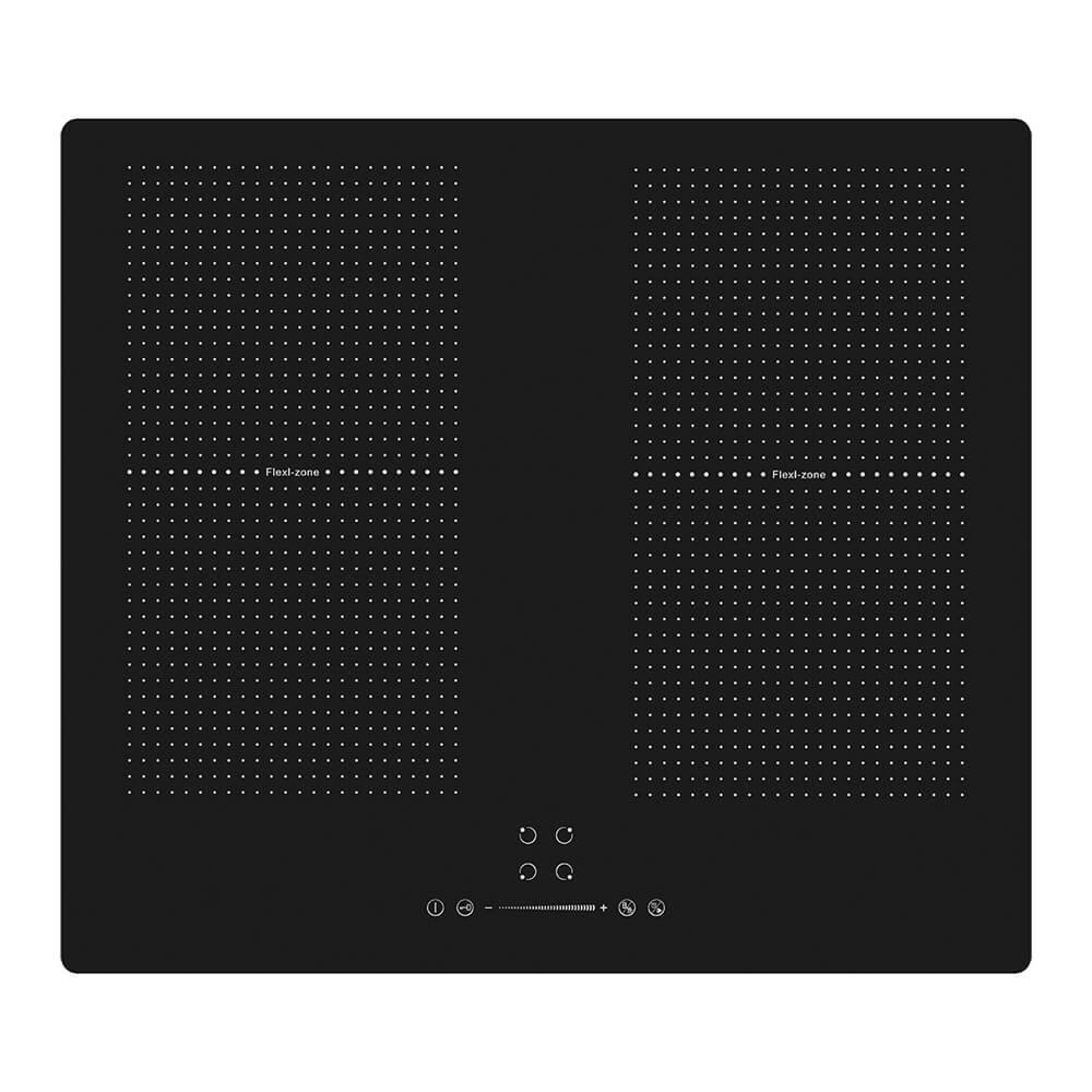 BEKIA 60cm Black 4 Zone Flex Induction Hob Slider Controls