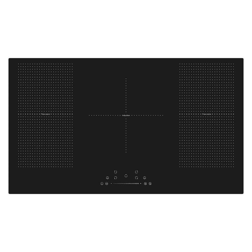 BEKIA 90cm Black 5 Zone Flex Induction Hob Slider Controls