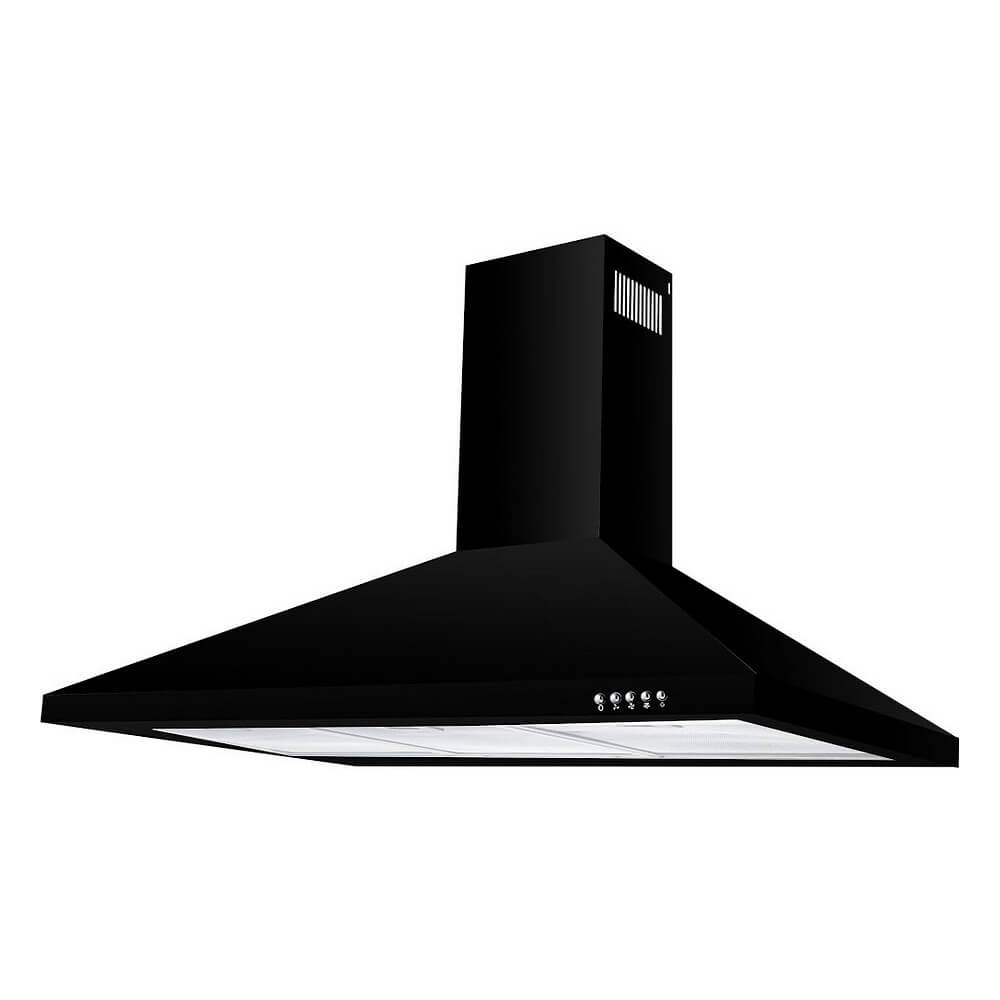 BEKIA 90cm Black Chimney Hood