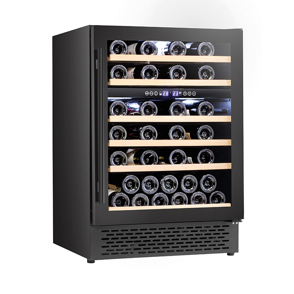 BEKIA 60cm Black Dual Zone Wine Cooler