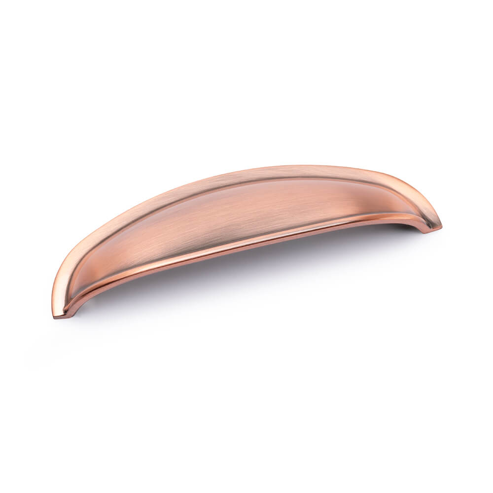 AURORA Round Cup Handle - 125mm (96mm Hole Centres) - Antique Copper