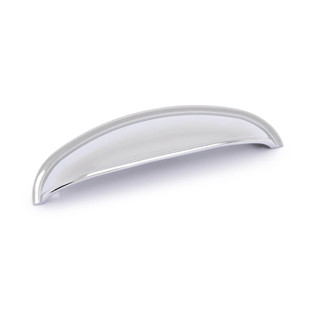 AURORA Round Cup Handle - 125mm (96mm Hole Centres) - Chrome