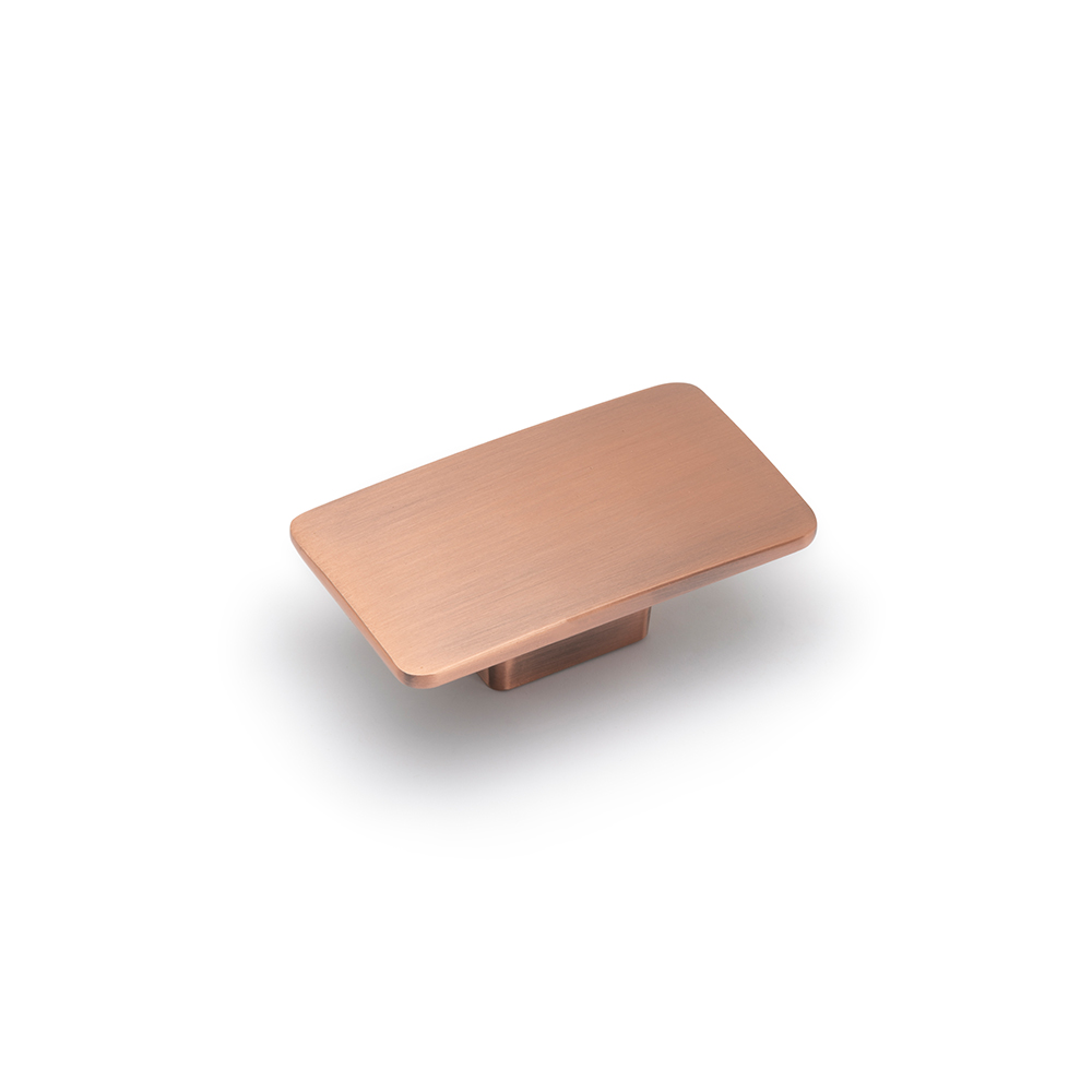 AURORA Rectangular Knob - 59 x 34mm - Antique Copper