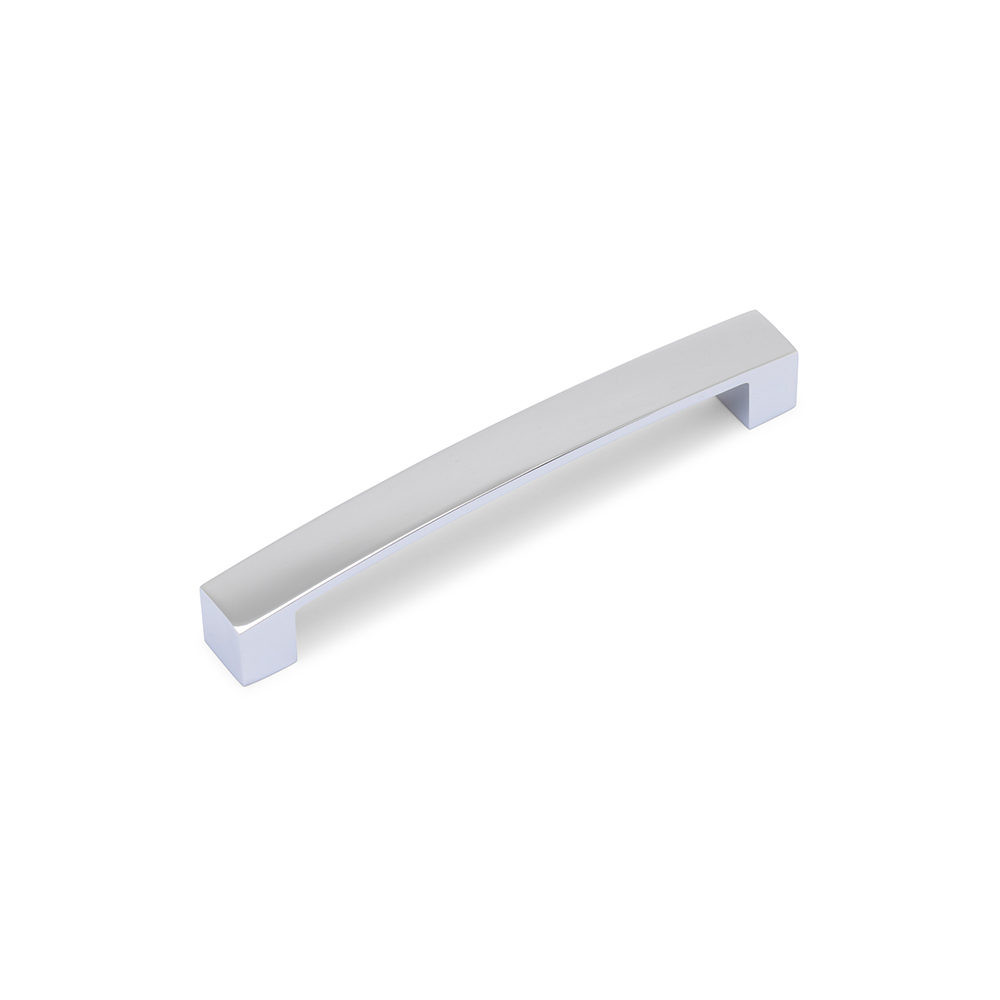 AURORA Block Bar D Handle - 177mm (160mm Hole Centres) - Chrome